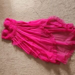 Tulle Cup Frill Dress